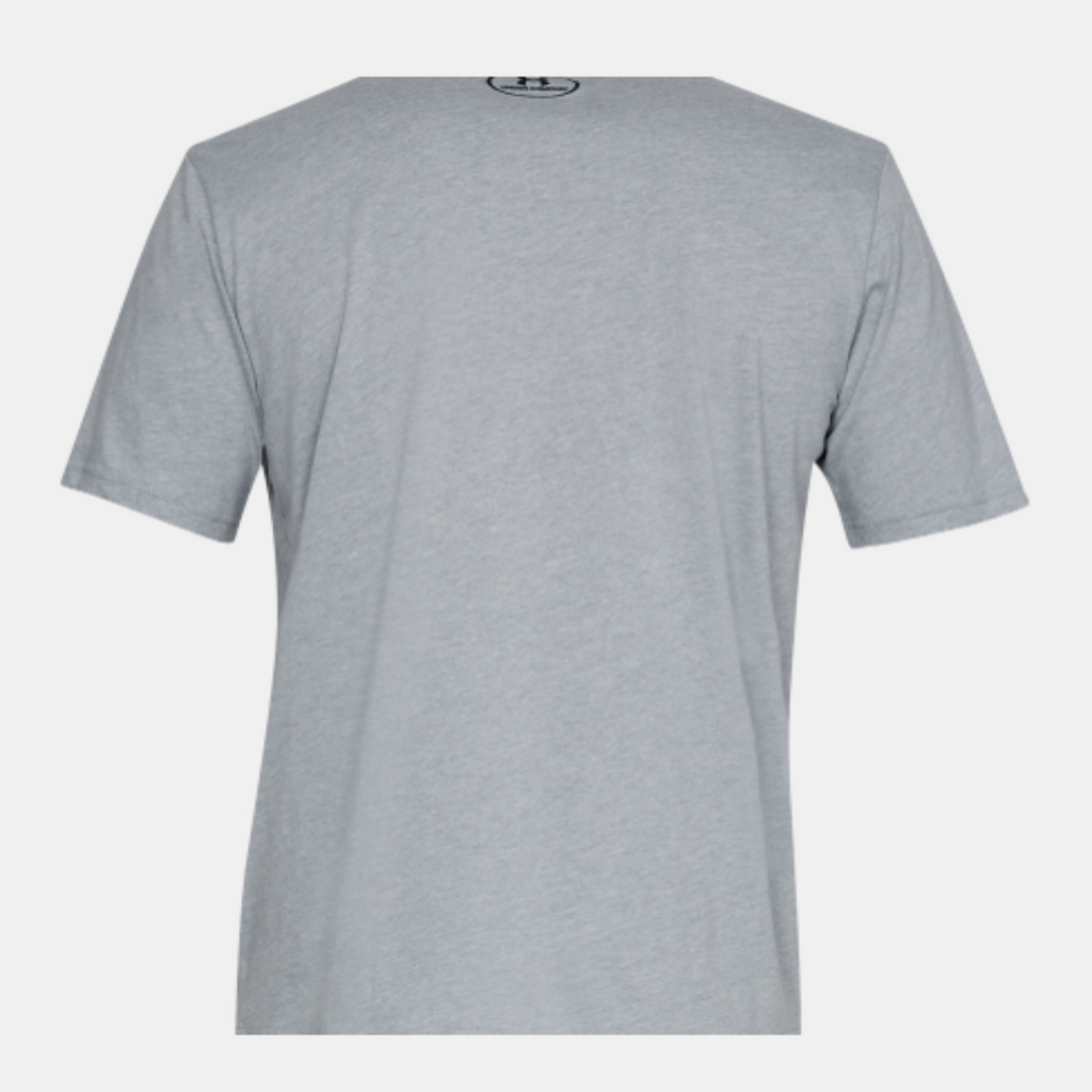 Men's Under Armour Left Chest Short Sleeve "Steel Light Heather Black"