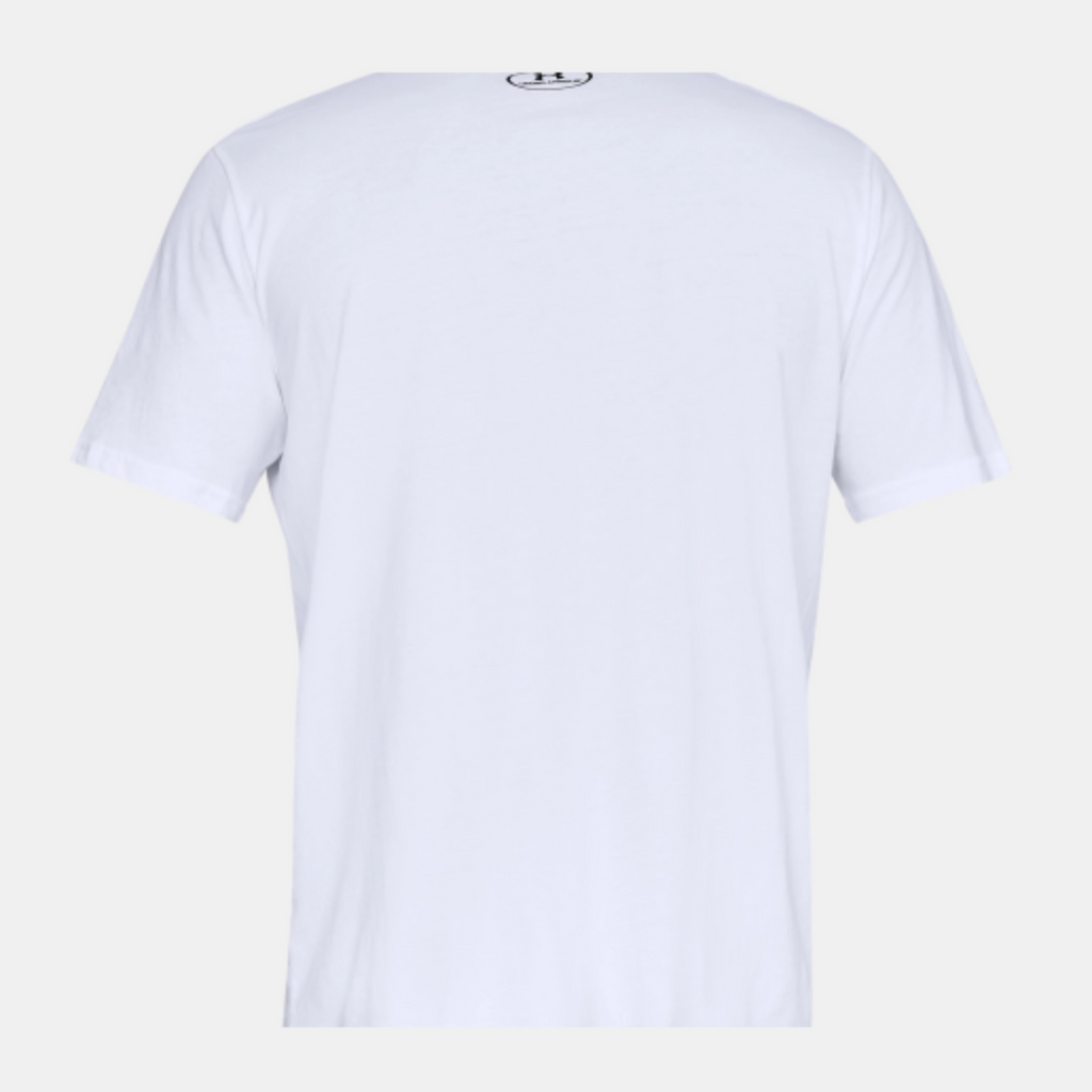 Men's Under Armour Left Chest Short Sleeve "White Black"