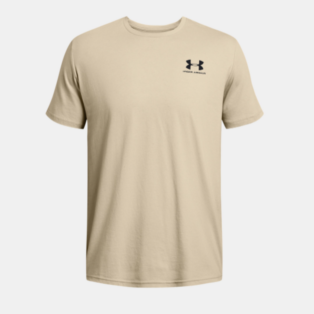 Men's Under Armour Left Chest Short Sleeve "Khaki Base Black"