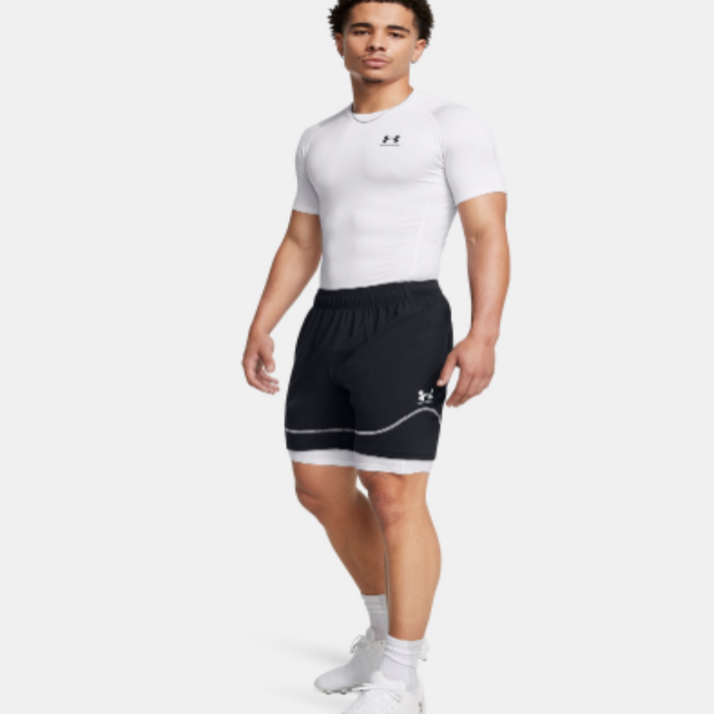 Men's Under Armour HeatGear® Short Sleeve "White/Black "