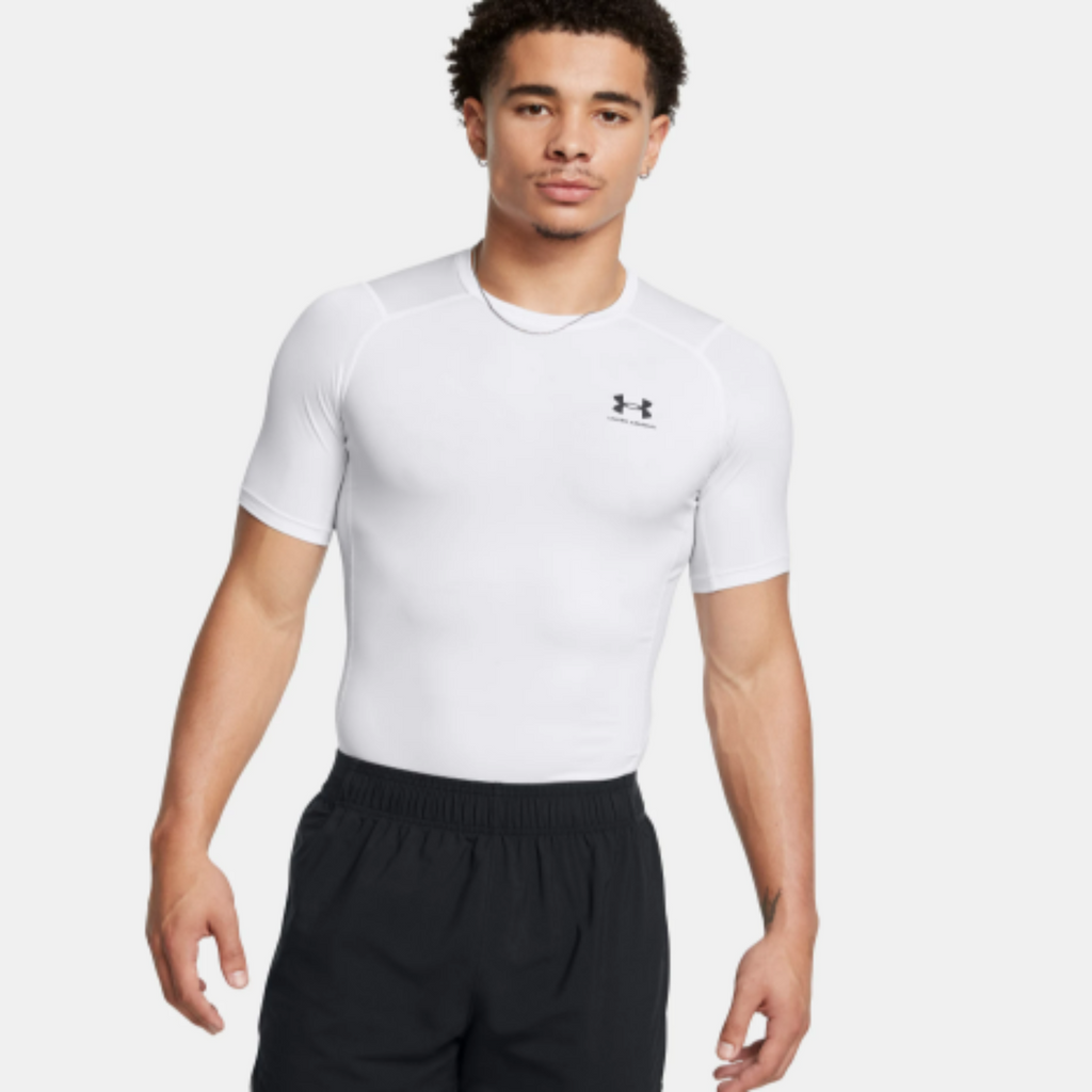 Men's Under Armour HeatGear® Short Sleeve "White/Black "