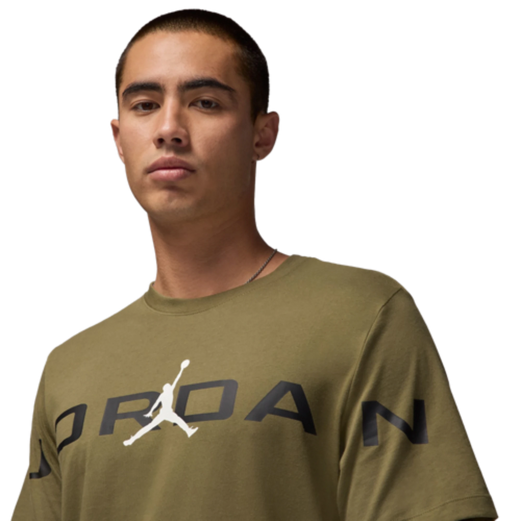 Men's Jordan Extra Large Logo T-Shirts "Medium Olive"