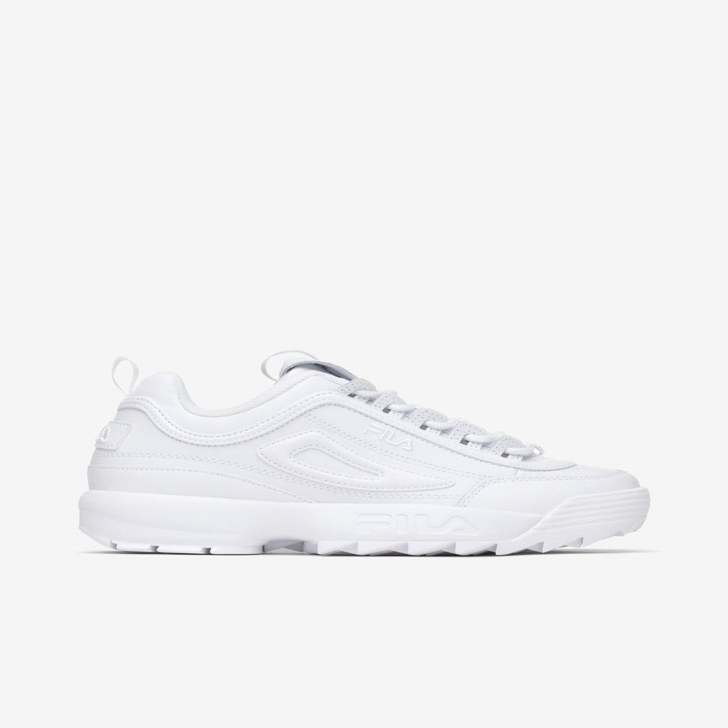 Women's Fila Disruptor II Premium "Triple White"