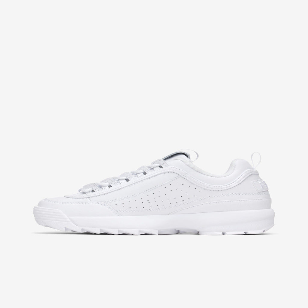 Women's Fila Disruptor II Premium "Triple White"