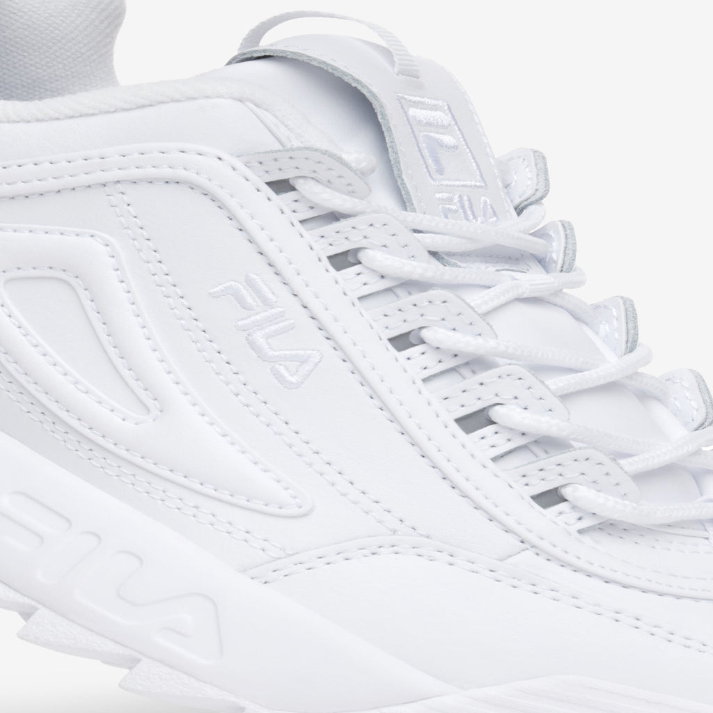 Women's Fila Disruptor II Premium "Triple White"