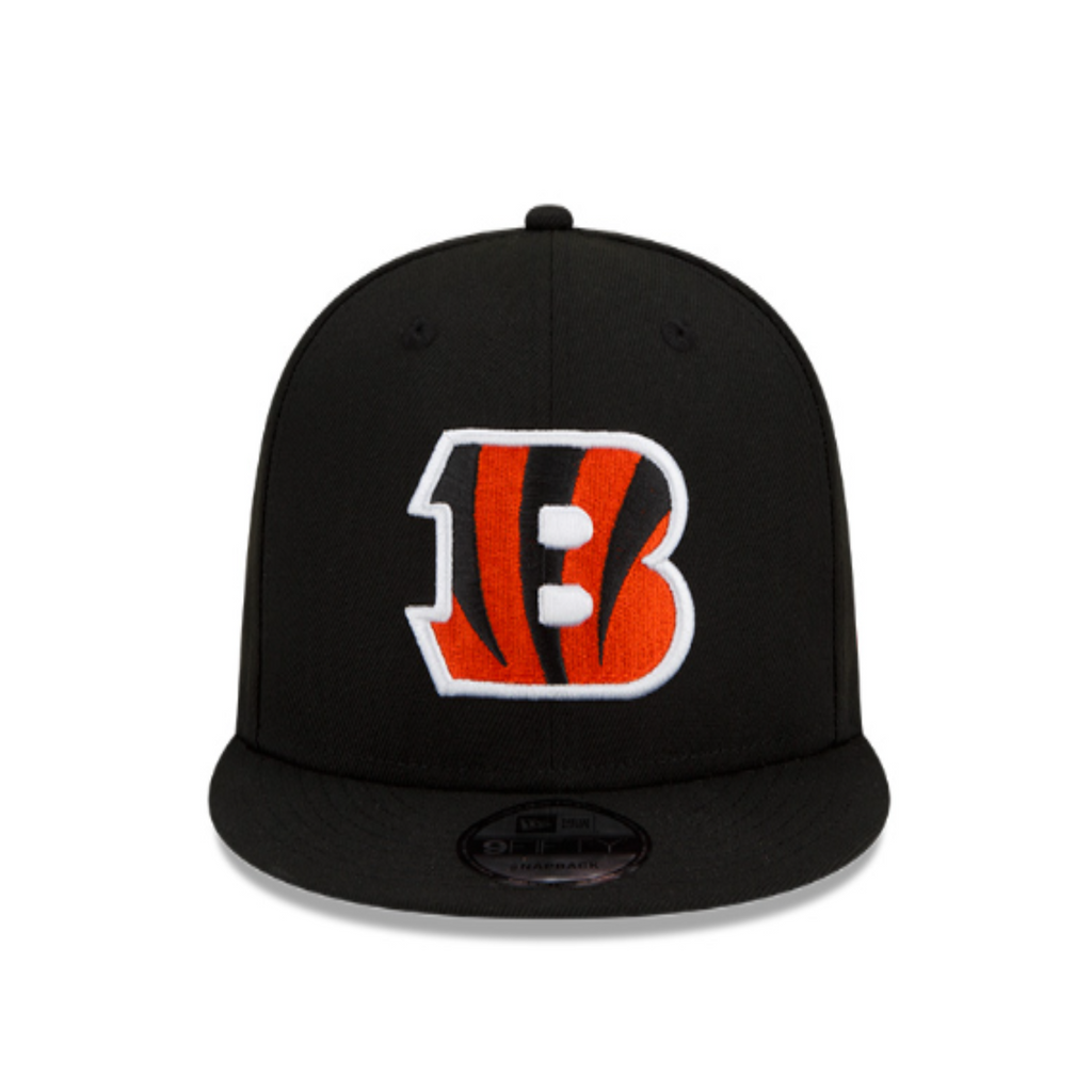 Cincinnati Bengals New Era Black /White/Orange 9FIFTY Snapback