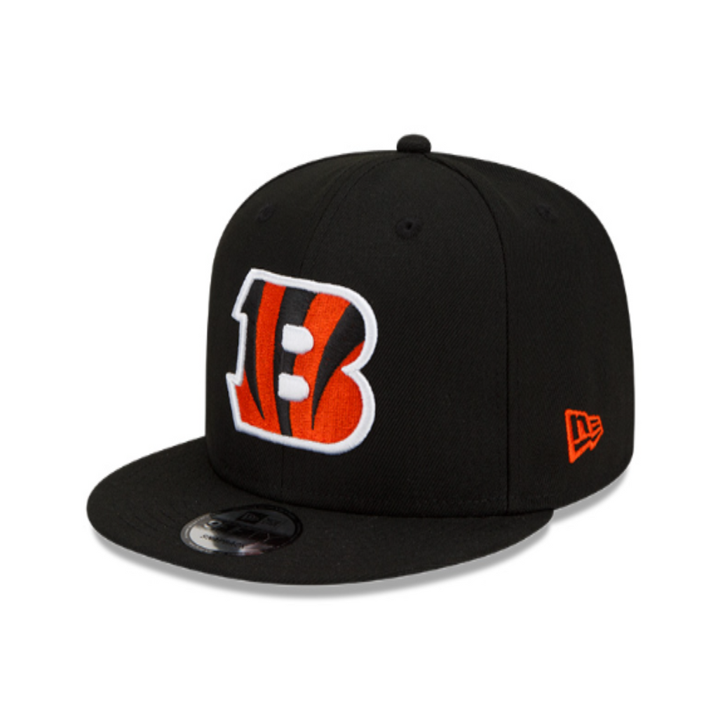 Cincinnati Bengals New Era Black /White/Orange 9FIFTY Snapback