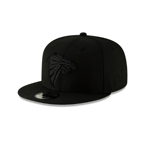 Atlanta Falcons New Era Black On Black 9FIFTY Snapback