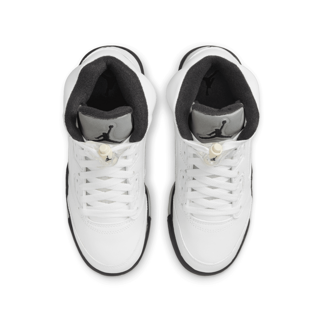 Big Kids' Air Jordan 5 Retro "White Black"