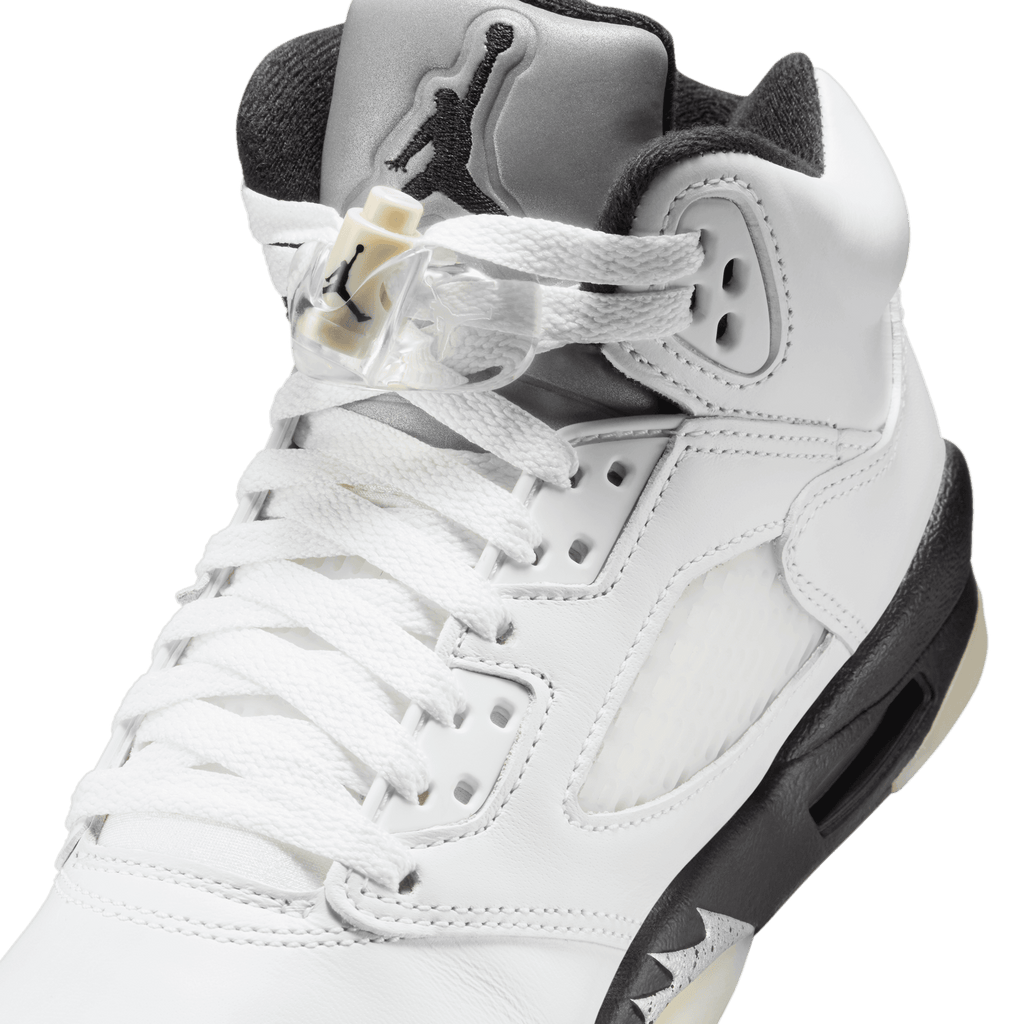 Big Kids' Air Jordan 5 Retro "White Black"