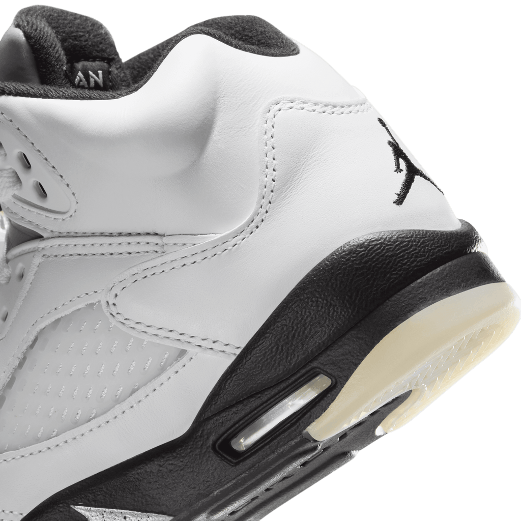 Big Kids' Air Jordan 5 Retro "White Black"