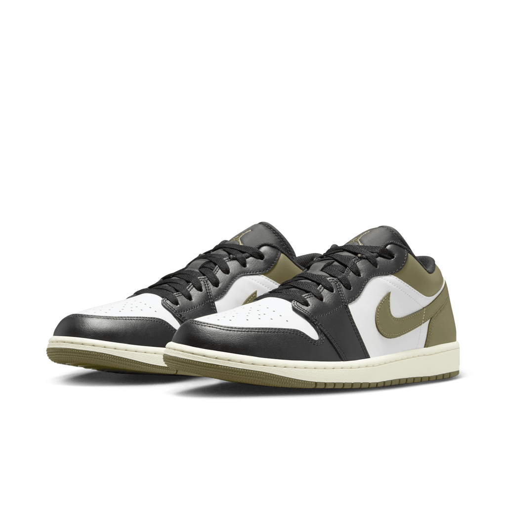 Men's Air Jordan 1 Low "Black Toe Medium Olive"