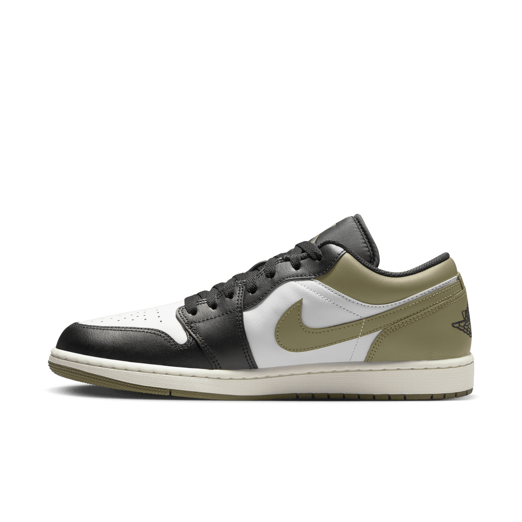 Men's Air Jordan 1 Low "Black Toe Medium Olive"