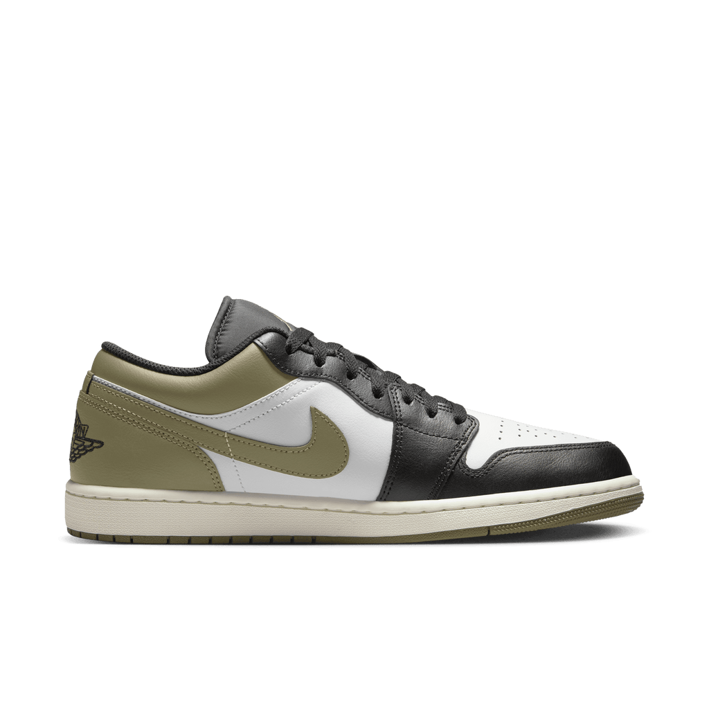 Men's Air Jordan 1 Low "Black Toe Medium Olive"