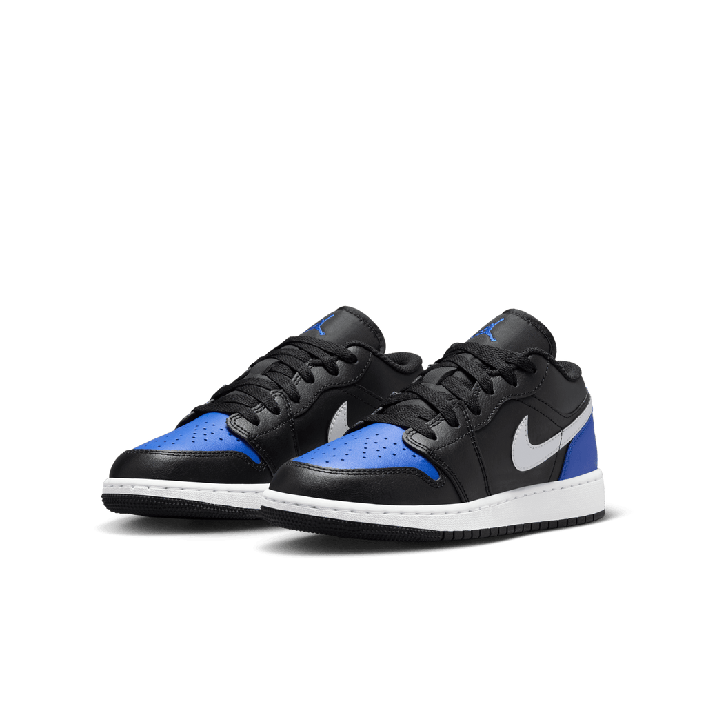 Big Kids' Air Jordan 1 Low "Black Royal Toe"