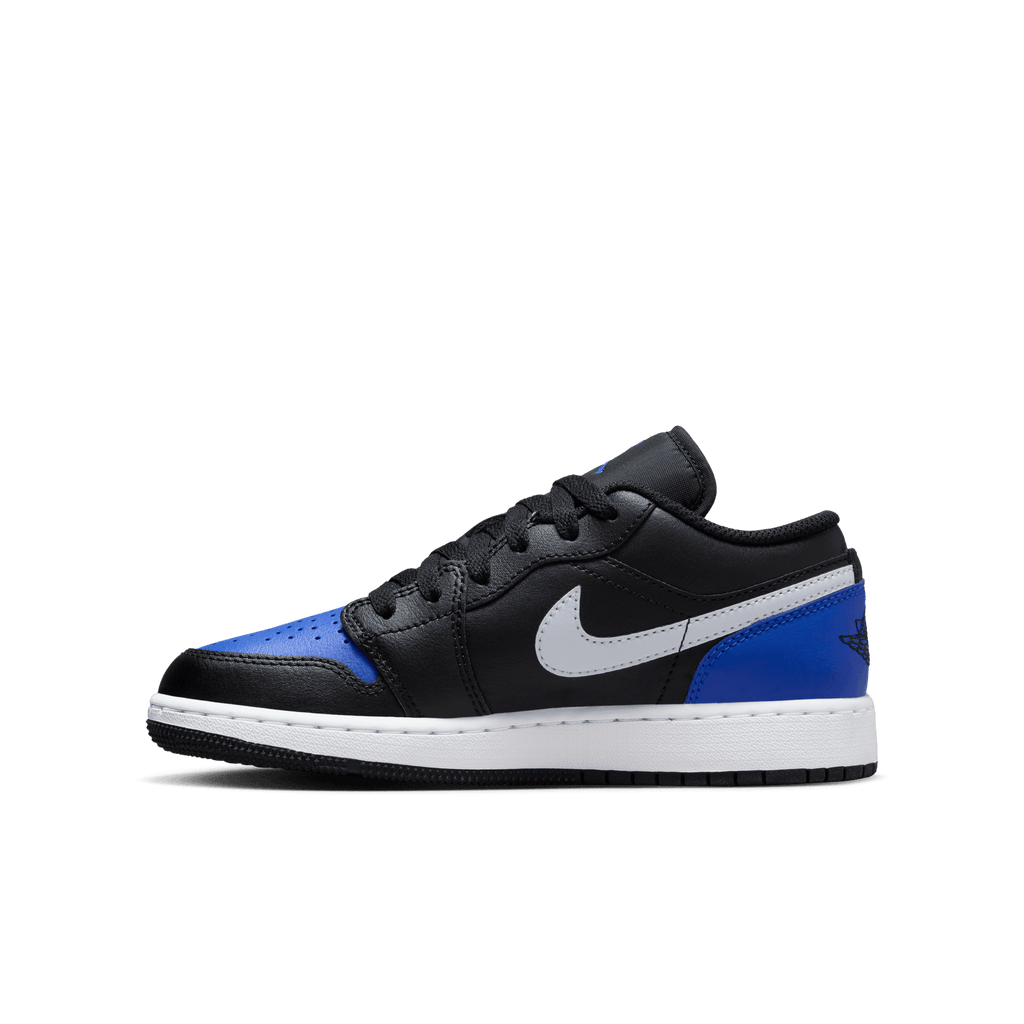 Big Kids' Air Jordan 1 Low "Black Royal Toe"