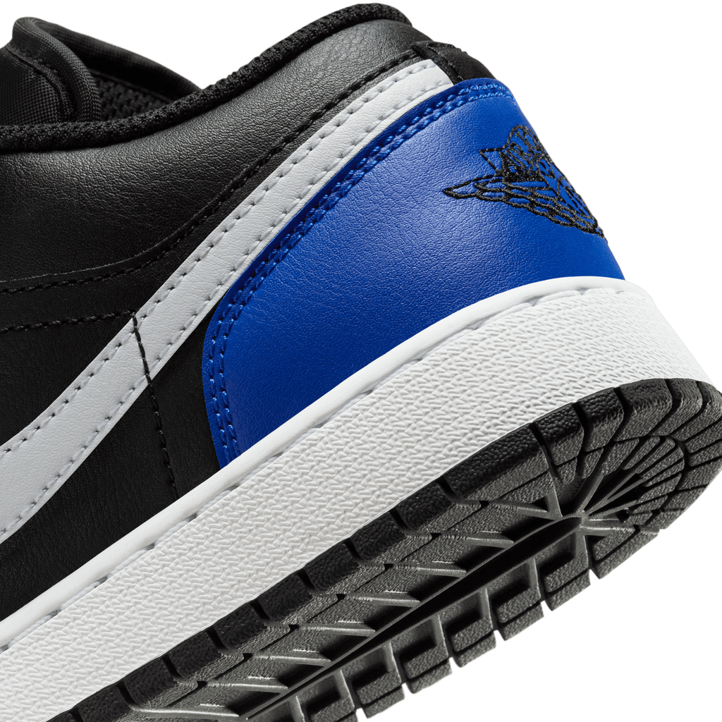 Big Kids' Air Jordan 1 Low "Black Royal Toe"