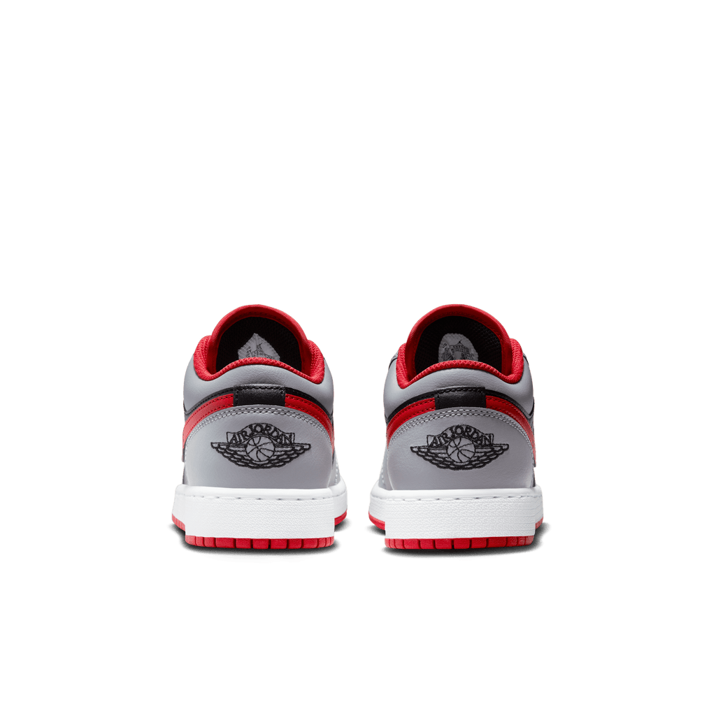 Big Kids' Air Jordan 1 Low "Cement Fire Red"