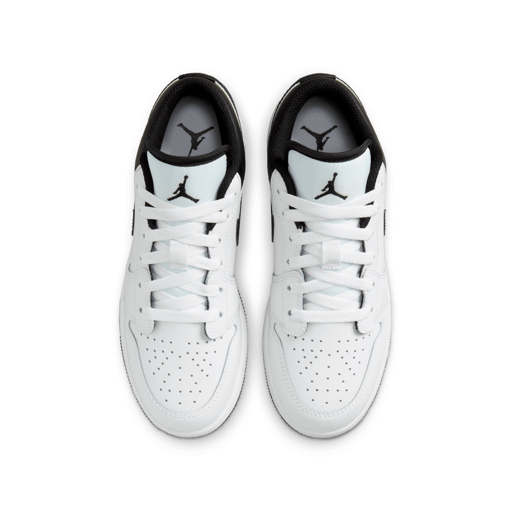 Big Kids' Air Jordan 1 Low "White Black"