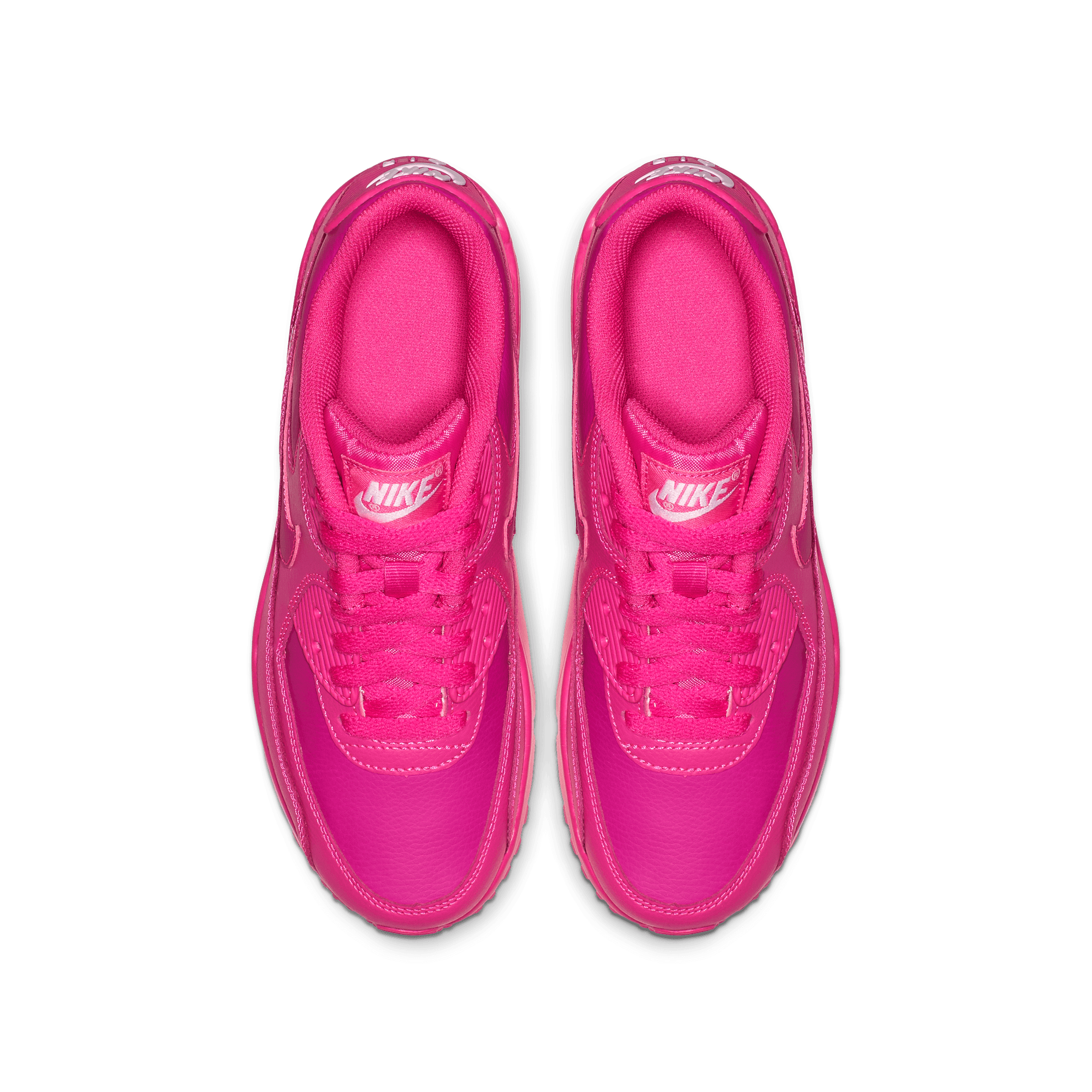 Girls' Nike Air Max 90 Leather "Laser Fuchsia" The Closet Inc.