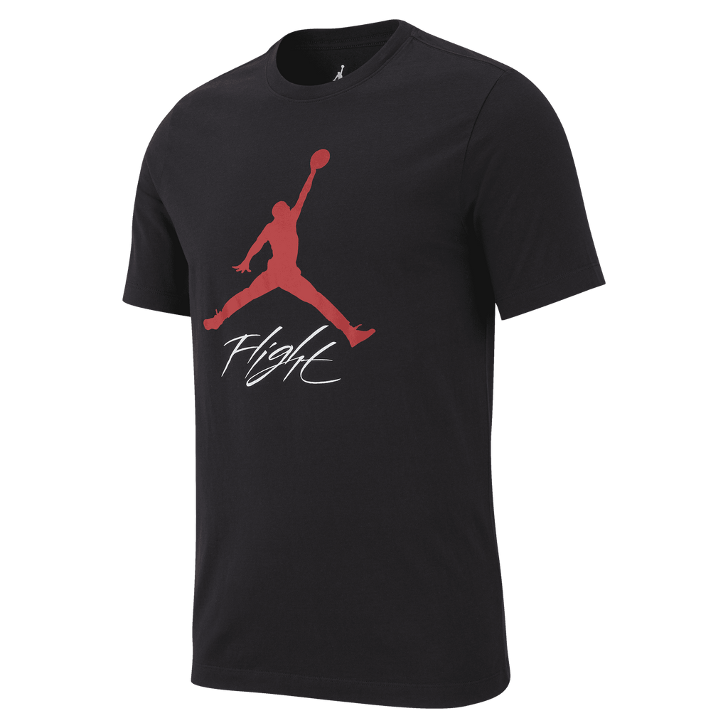 Men's Jordan Jumpman Flight T-Shirts "Black Gym Red"