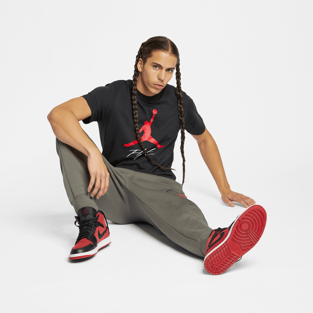 Men's Jordan Jumpman Flight T-Shirt "Black Gym Red"