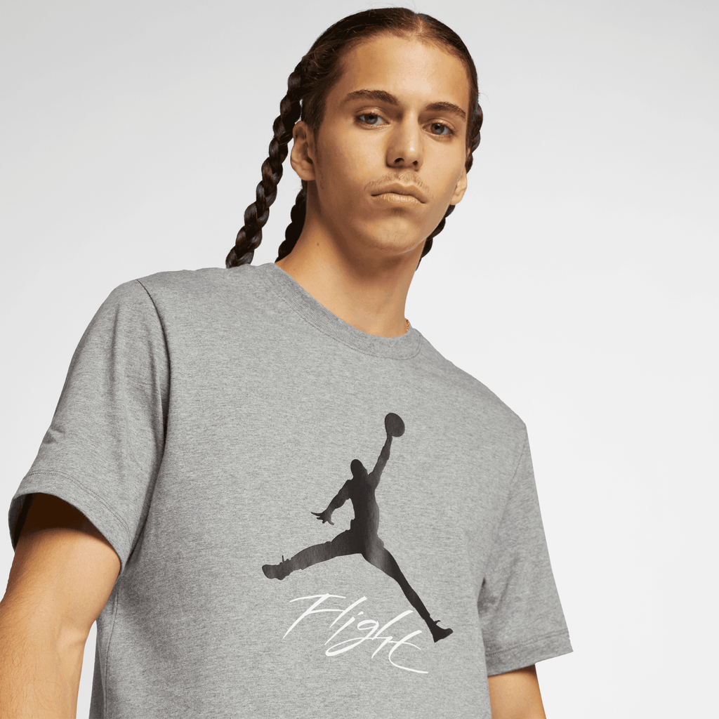 Men's Jordan Jumpman Flight T-Shirt "Carbon Heather Black"