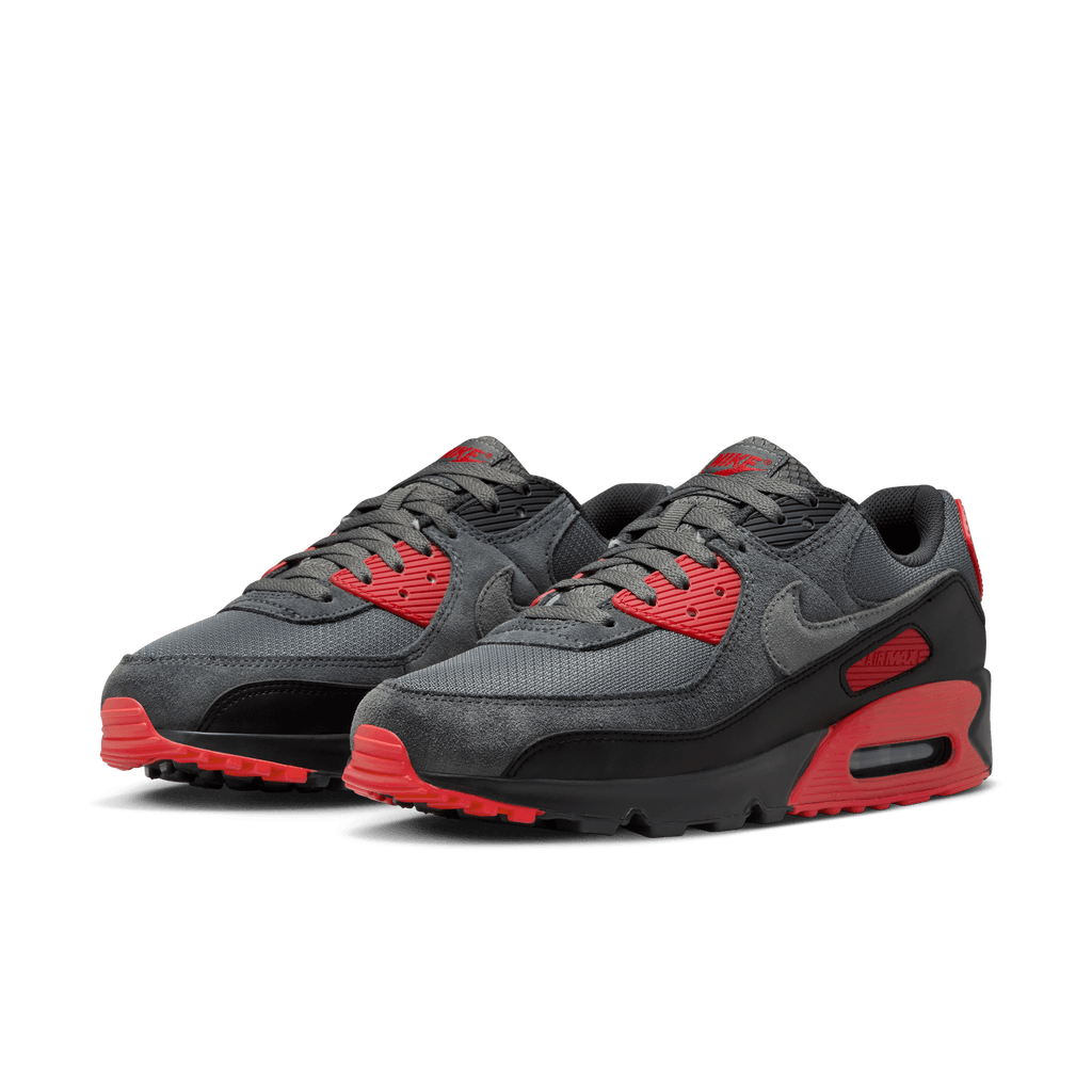 Men's Nike Air Max 90 "Iron Grey Fire Red"