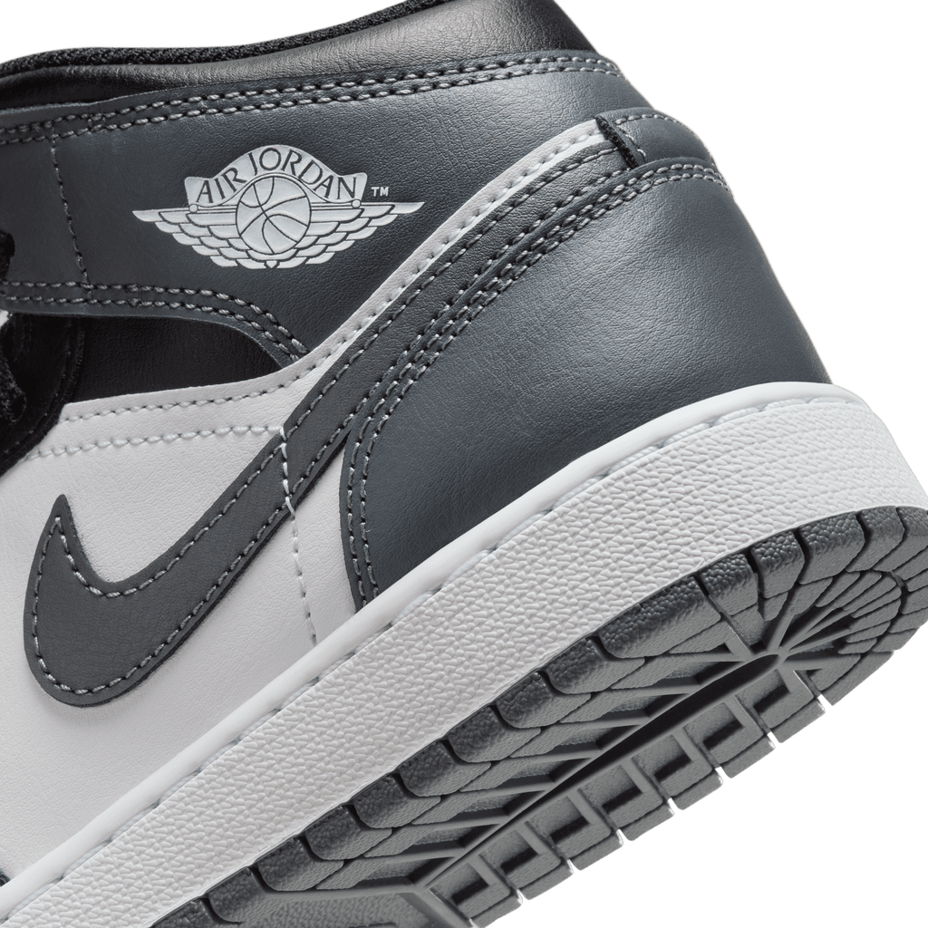 Big Kids' Air Jordan 1 Mid "Iron Grey"