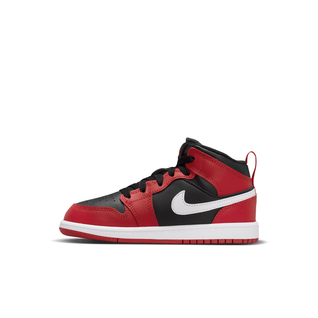 Little Kids' Jordan 1 Mid "Gym Red Black White"