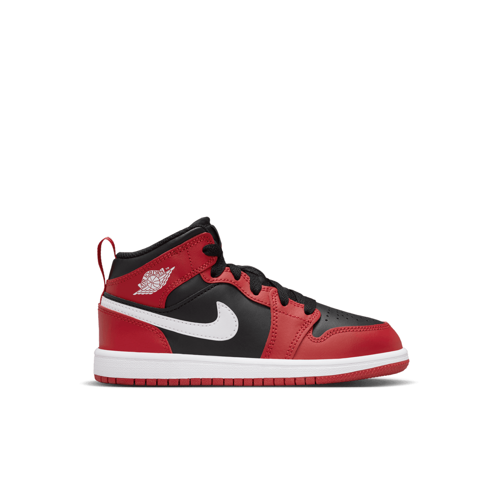 Little Kids' Jordan 1 Mid "Gym Red Black White"