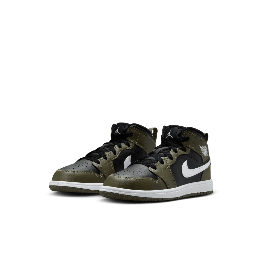 Little Kids' Jordan 1 Mid "Medium Olive"