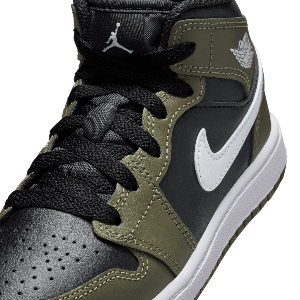 Little Kids' Jordan 1 Mid "Medium Olive"