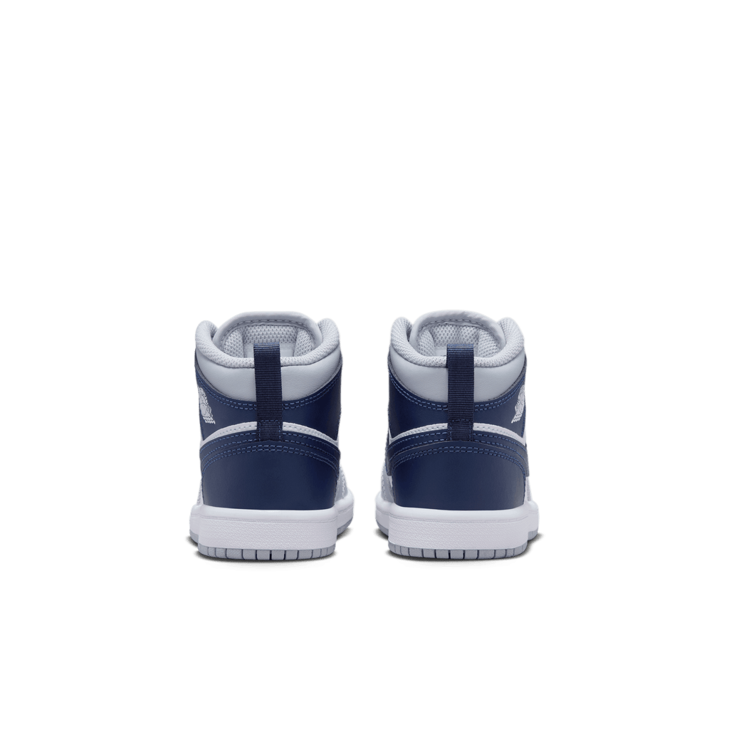 Little Kids' Jordan 1 Mid "Wolf Grey Midnight Navy"