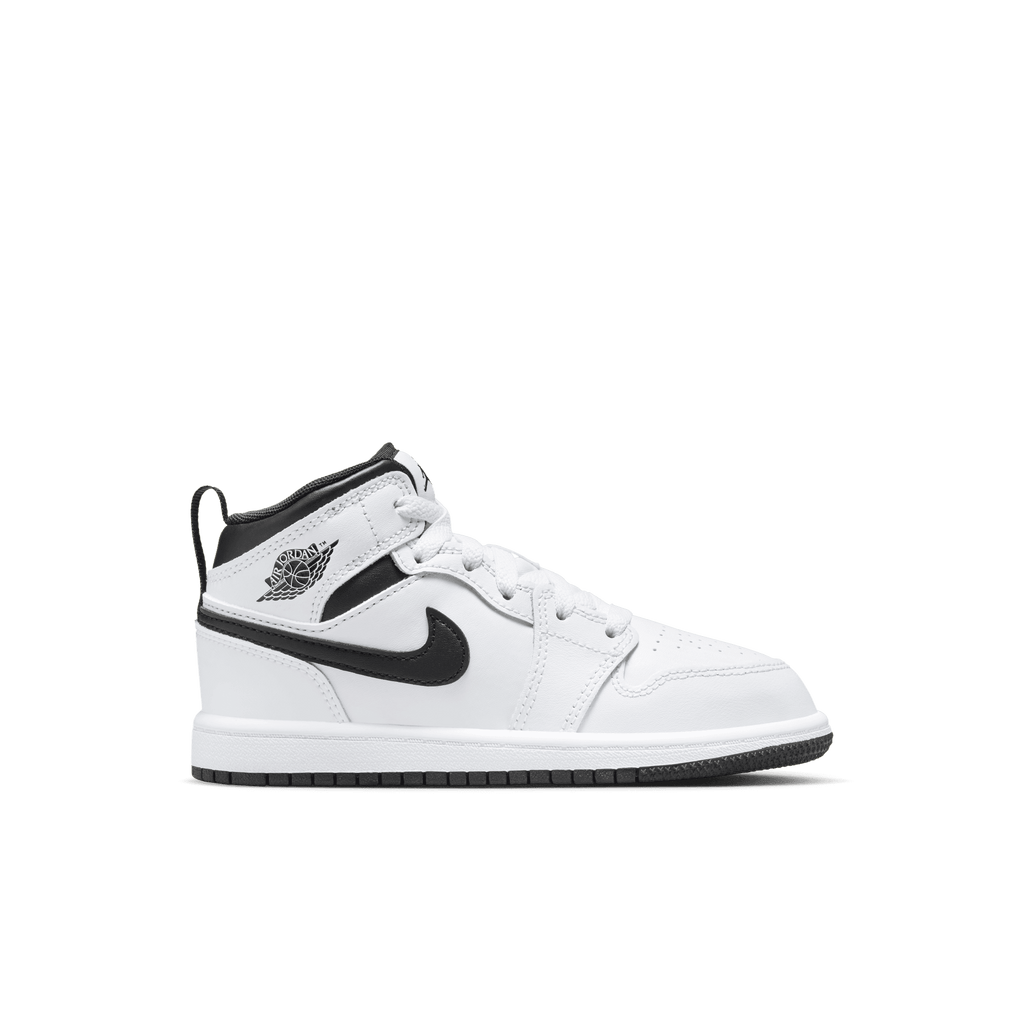 Big Kids' Air Jordan 1 Mid "White Black/Reverse Panda"