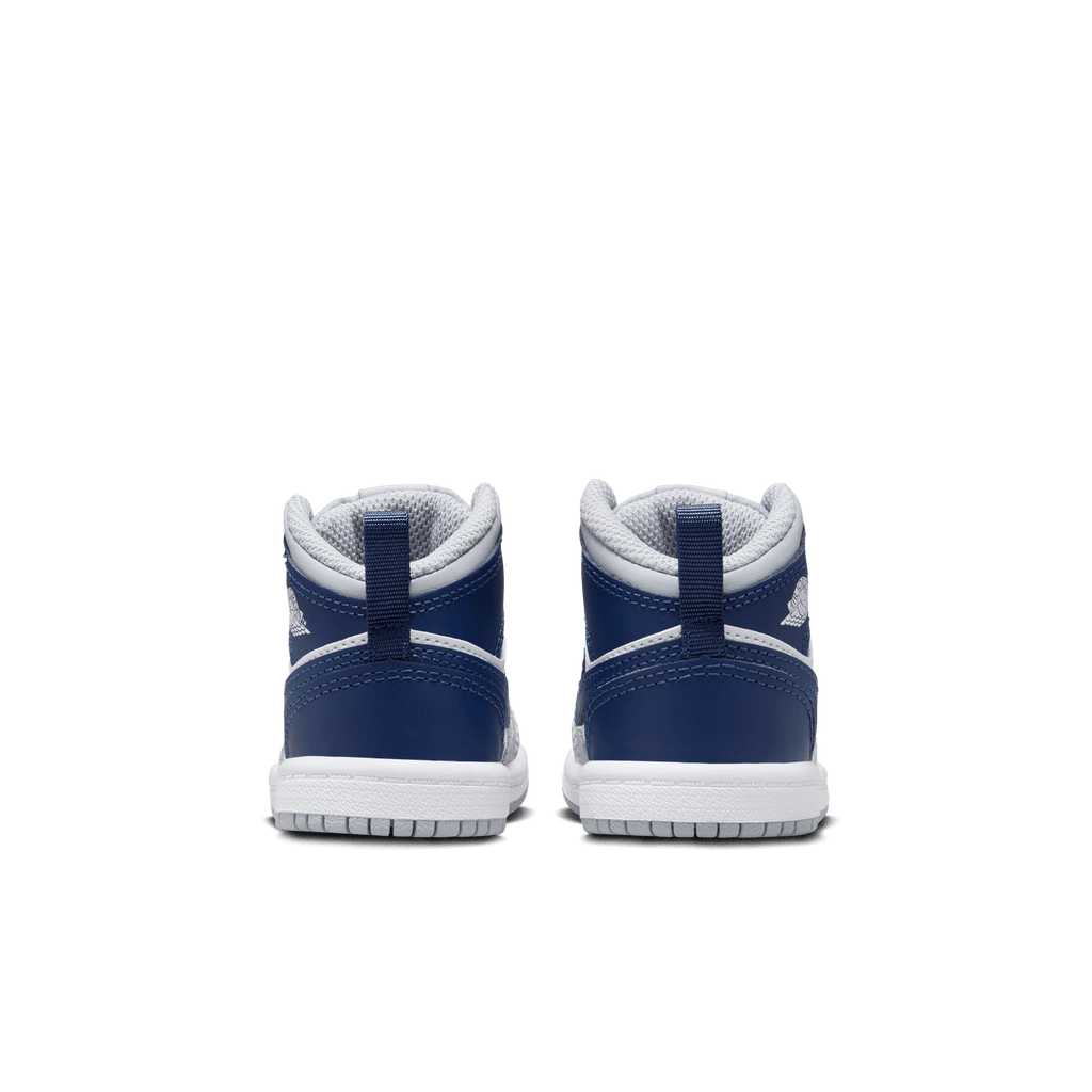 Baby/Toddler Jordan 1 Mid "Wolf Grey Midnight Navy"