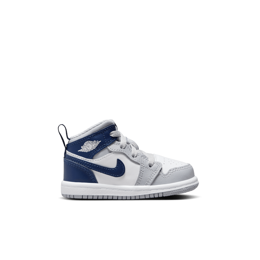 Baby/Toddler Jordan 1 Mid "Wolf Grey Midnight Navy"