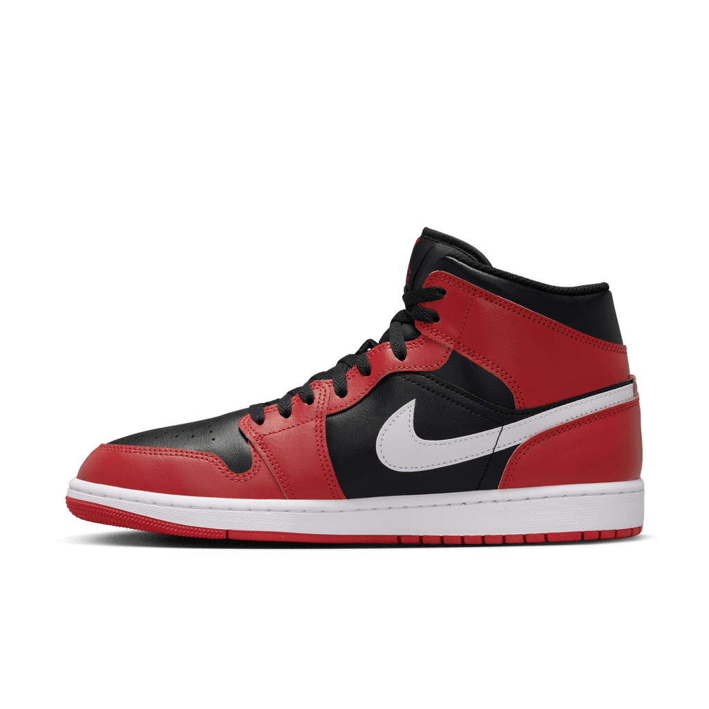 Men's Air Jordan 1 Mid "Gym Red Black Toe"