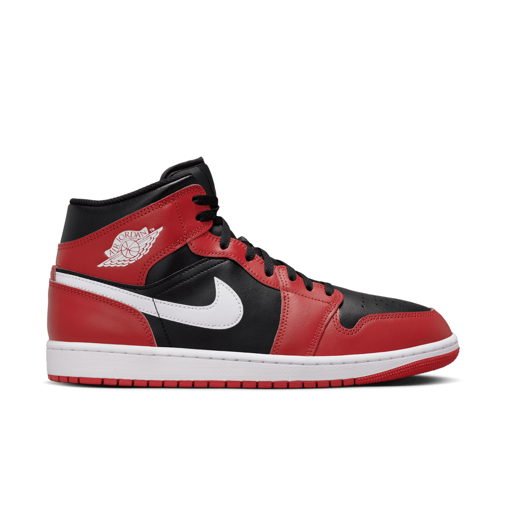 Men's Air Jordan 1 Mid "Gym Red Black Toe"