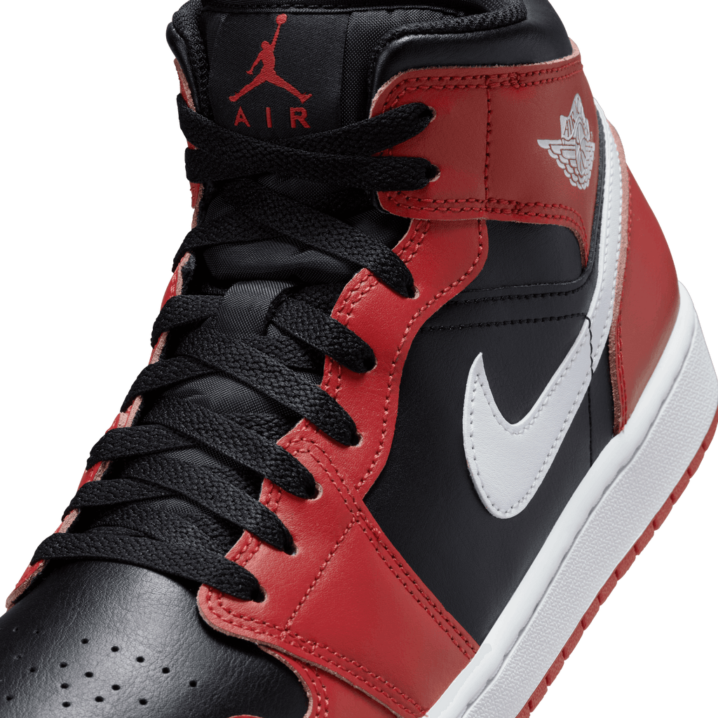 Men's Air Jordan 1 Mid "Gym Red Black Toe"