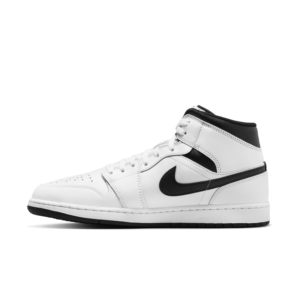 Men's Air Jordan 1 Mid "White Black Reverse Panda"