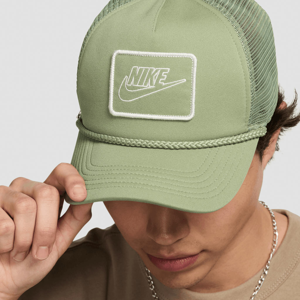 Nike Dri-FIT Rise Structured Trucker Cap "Oil Green" (Unisex)