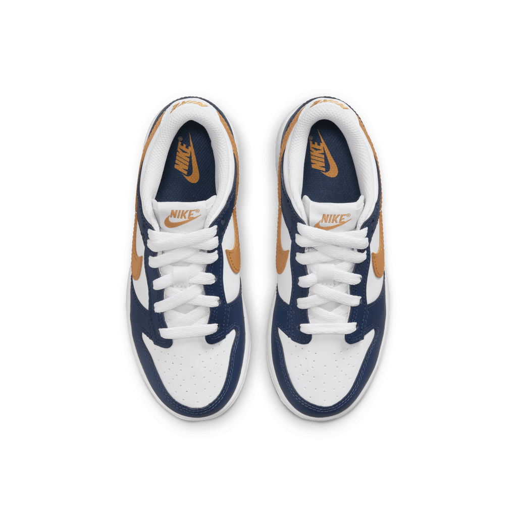 Little Kids' Nike Dunk Low "Midnight Navy Wheat"