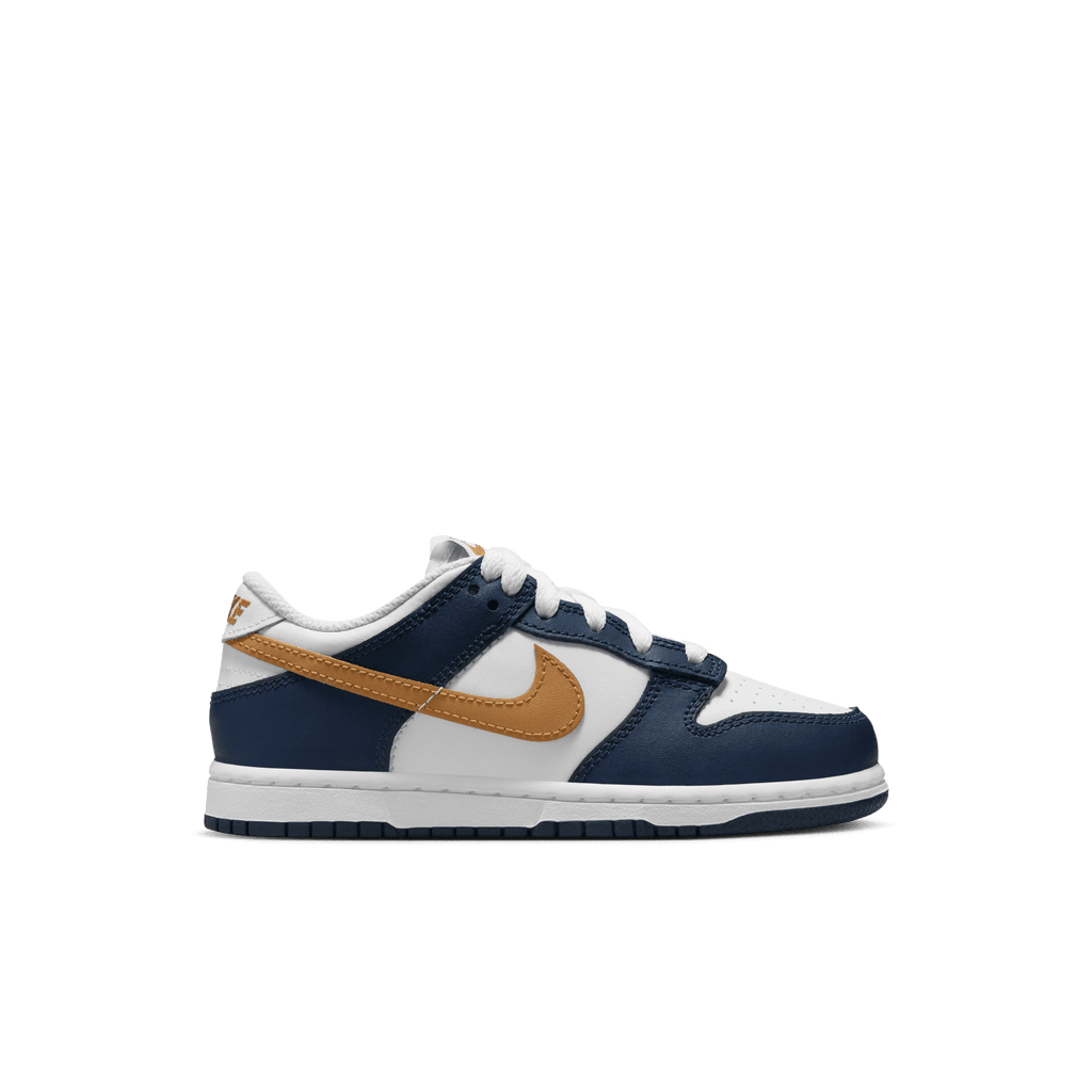 Little Kids' Nike Dunk Low "Midnight Navy Wheat"