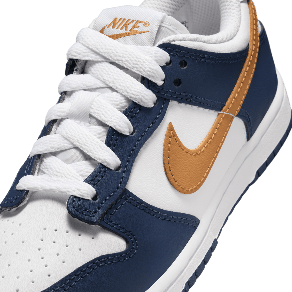 Little Kids' Nike Dunk Low "Midnight Navy Wheat"