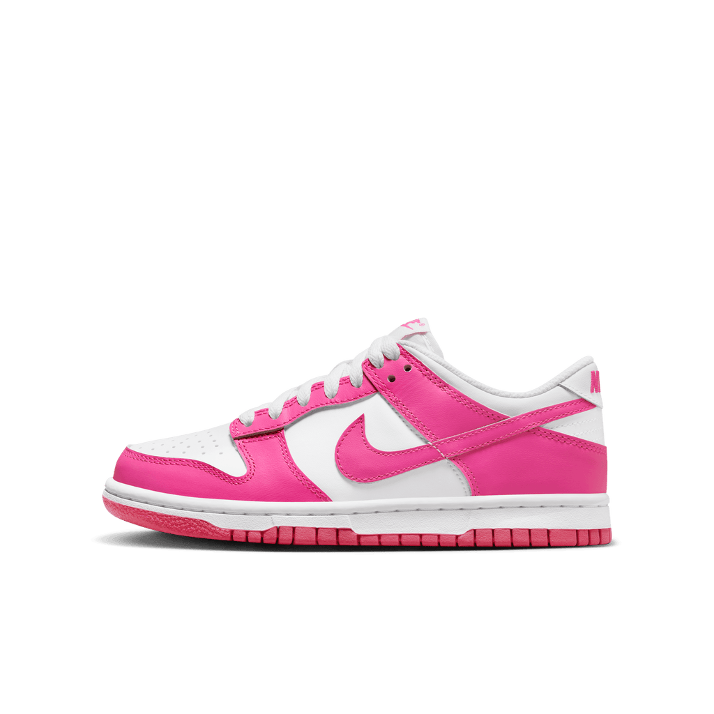 Big Kids' Nike Dunk Low "Laser Fuchsia"