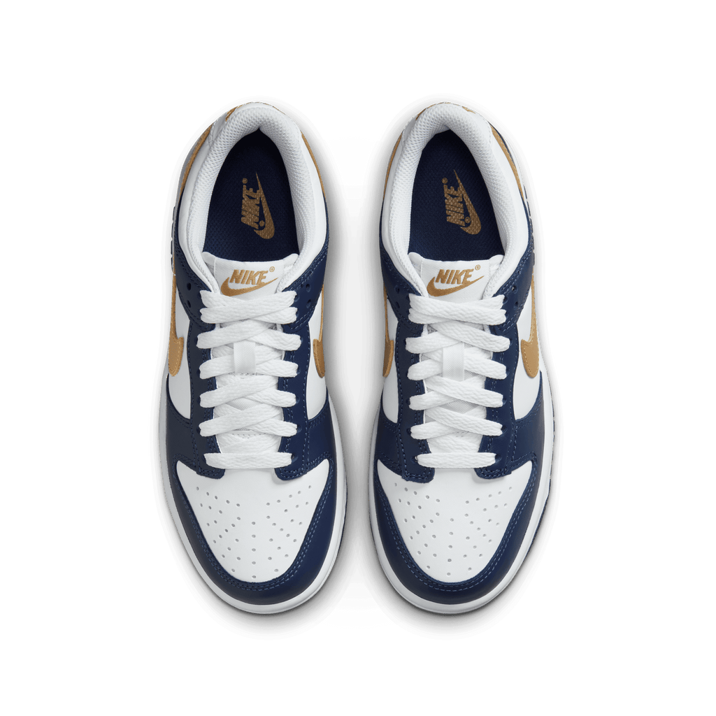 Big Kids' Nike Dunk Low "Midnight Navy Wheat"