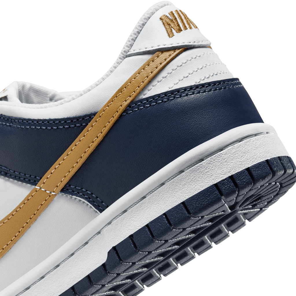 Big Kids' Nike Dunk Low "Midnight Navy Wheat"