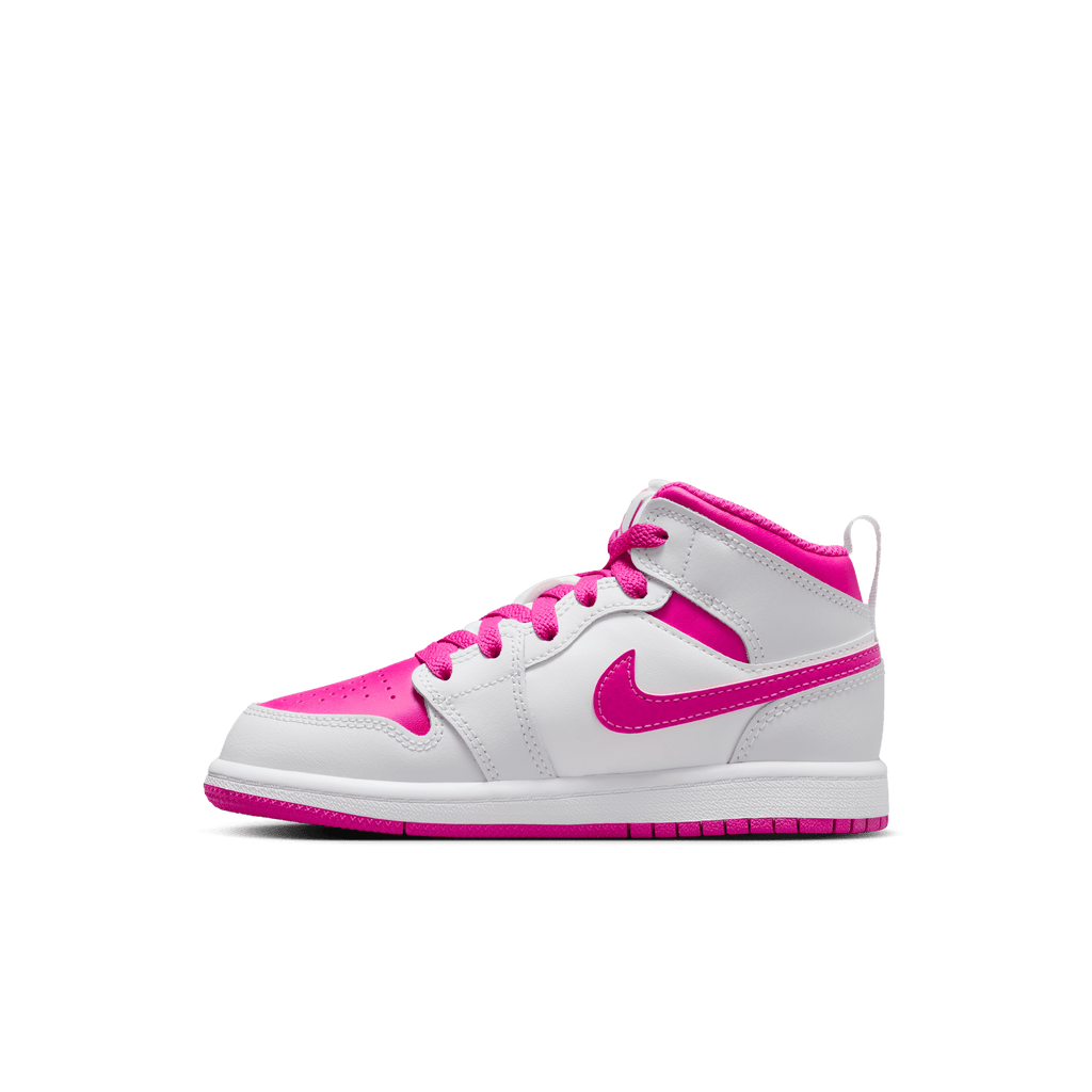 Little Kids' Jordan 1 Mid "Fire Pink"