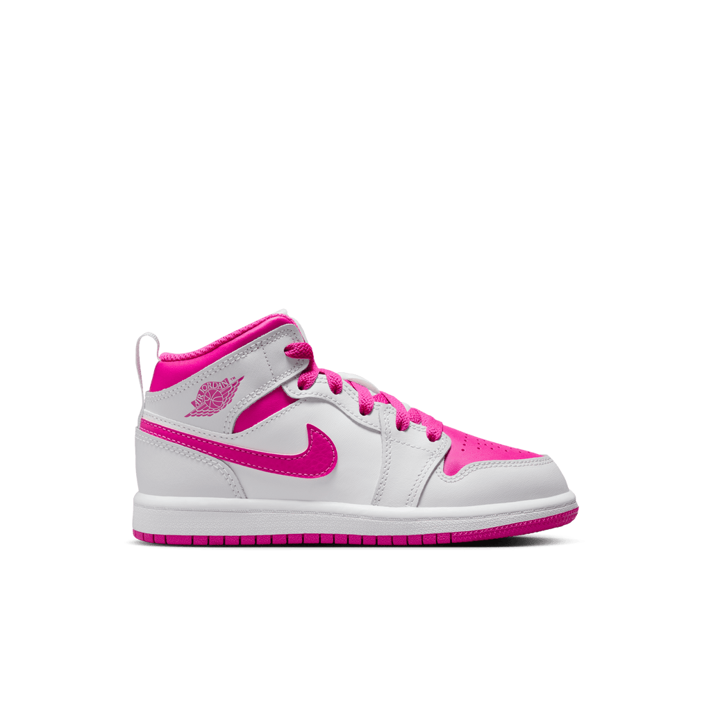 Little Kids' Jordan 1 Mid "Fire Pink"